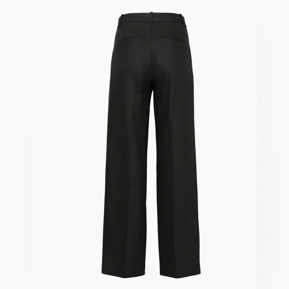 NWT Aritzia Wilfred The Effortless Pant™ Black in City Cashmere Size 6 - Picture 8 of 14